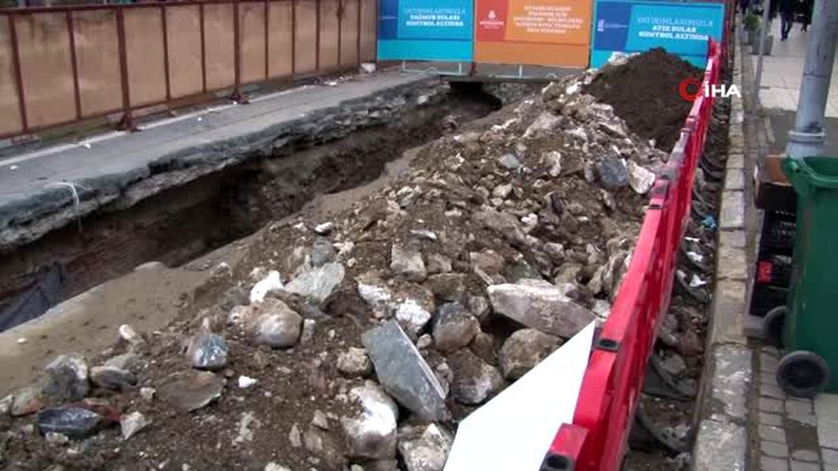 İSKİ kazısında tarihi eser çıktı