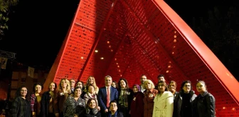 Kadınlar şiddete karşı Alyazma Anıtı'nda toplandı