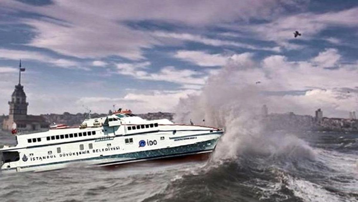 Marmara'daki olumsuz hava koşulları, İDO ve BUDO seferlerini iptal ettirdi
