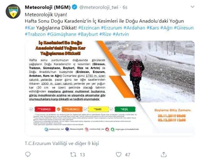 Meteoroloji'den yurt geneline uyarı: Sağanak ve kar yağışı bekleniyor