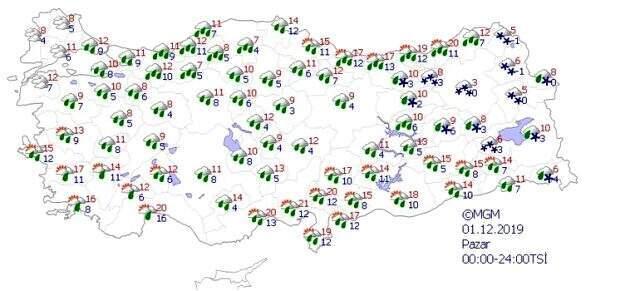 Meteoroloji'den yurt geneline uyarı: Sağanak ve kar yağışı bekleniyor