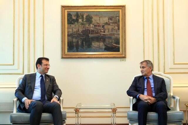 Şenol Güneş ve Özkan Sümer'den Ekrem İmamoğlu'na ziyaret