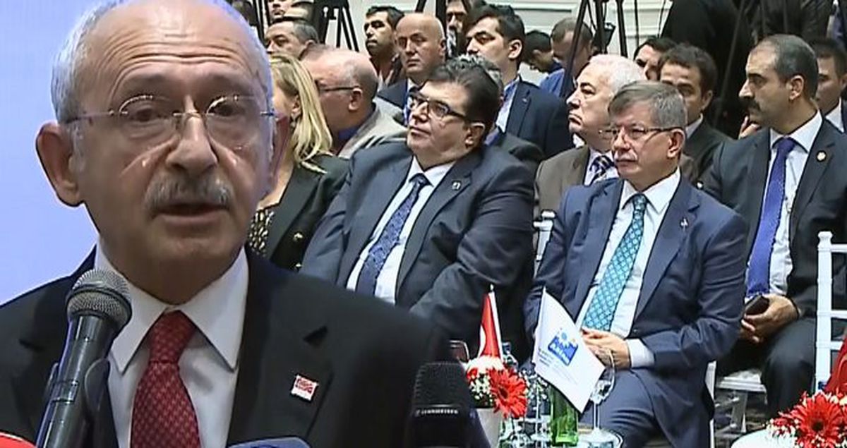 AK Parti'den ayrılan Ahmet Davutoğlu, Kılıçdaroğlu'nun konuşma yaptığı dernekte görüntülendi