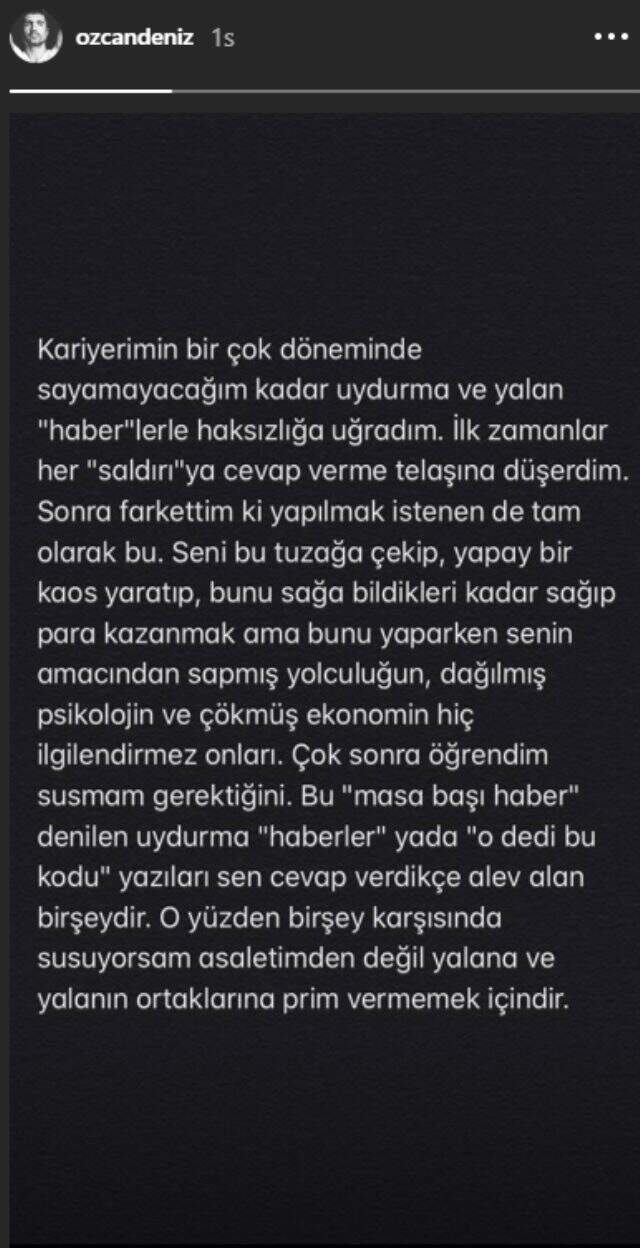 Aslı Enver'e hayran olduğu için evliliği bittiği söylenen Özcan Deniz'den iddialara cevap
