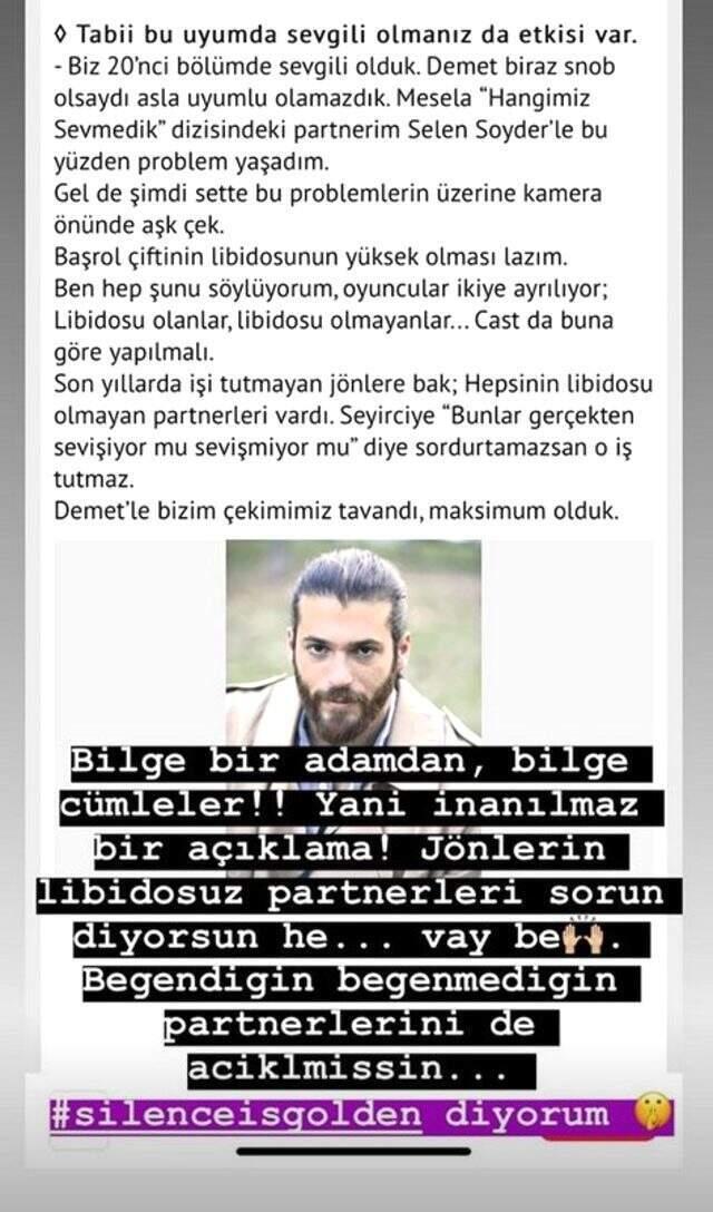 Berrak Tüzünataç, 'Oyuncunun libidosu yüksek olmalı' diyen Can Yaman'ı topa tuttu