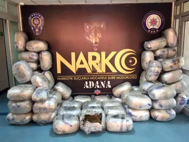 Adana'da 721 kilo esrar ele geçirildi