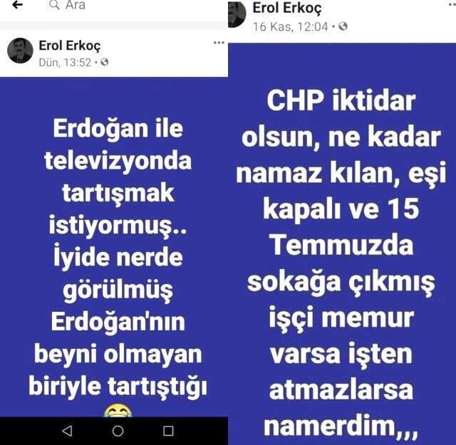 CHP ve İYİ Parti'ye hakaret eden baltalı müdüre soruşturma açıldı