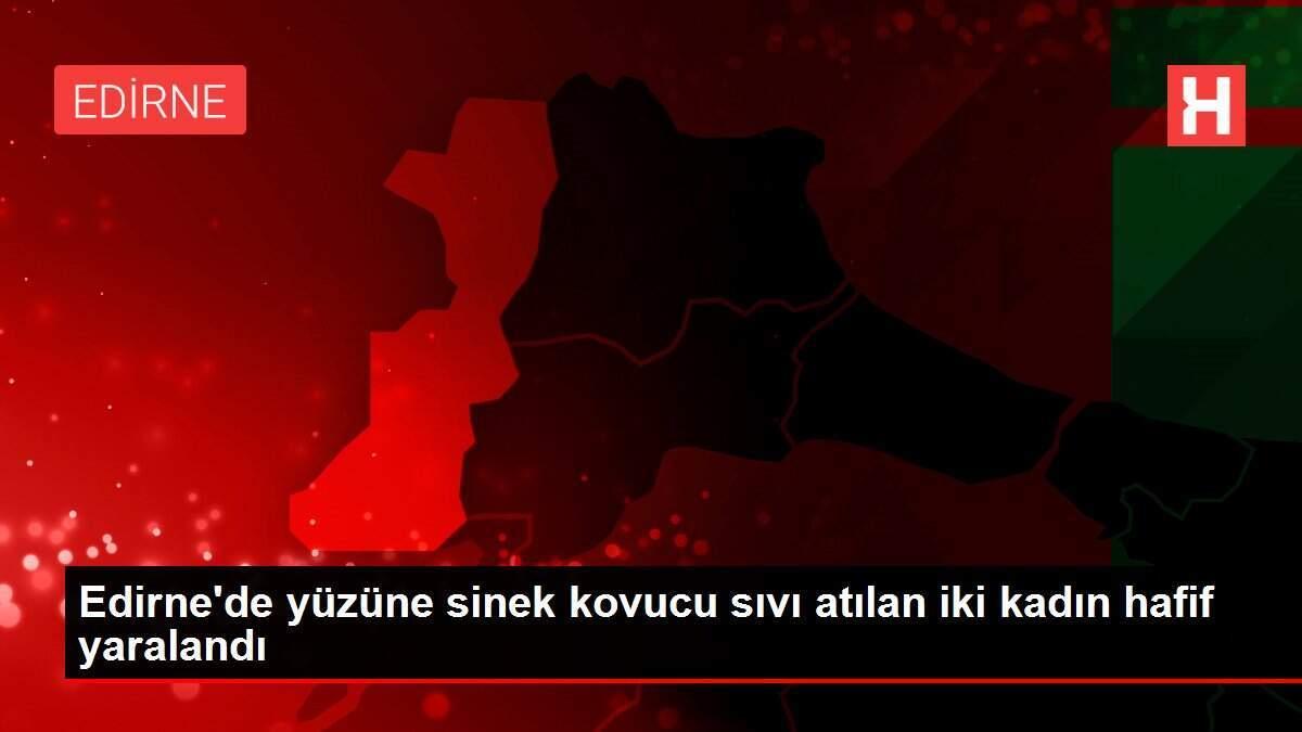 Edirne'de yüzüne sinek kovucu sıvı atılan iki kadın hafif yaralandı