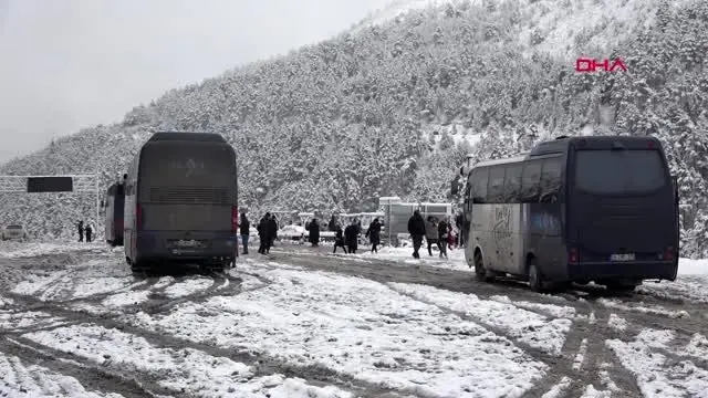 Gümüşhane-doğu karadeniz'de kardan 57 köy yolu kapandı