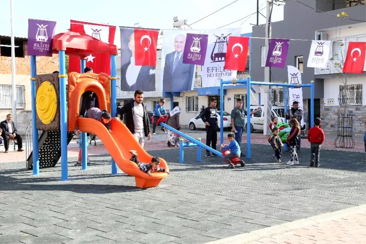 Ovaeymirli çocukların park keyfi