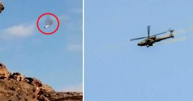 Suudi Arabistan'ı helikopteri füzeyle vuruldu