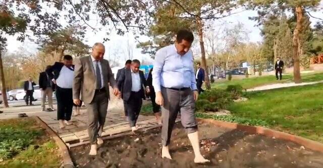 Tevfik Göksu, İmamoğlu'nun 'Burada yürümeden Meclis'e gelme' diye espri yaptığı o bahçenin tanıtımını yaptı