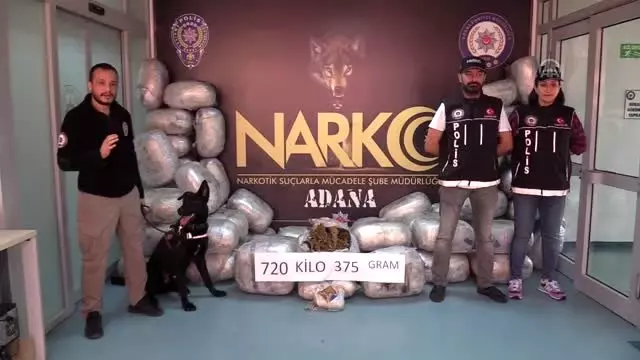 Tırda mobilyalar arasına gizlenmiş 721 kilo 600 gram esrar bulundu (2)