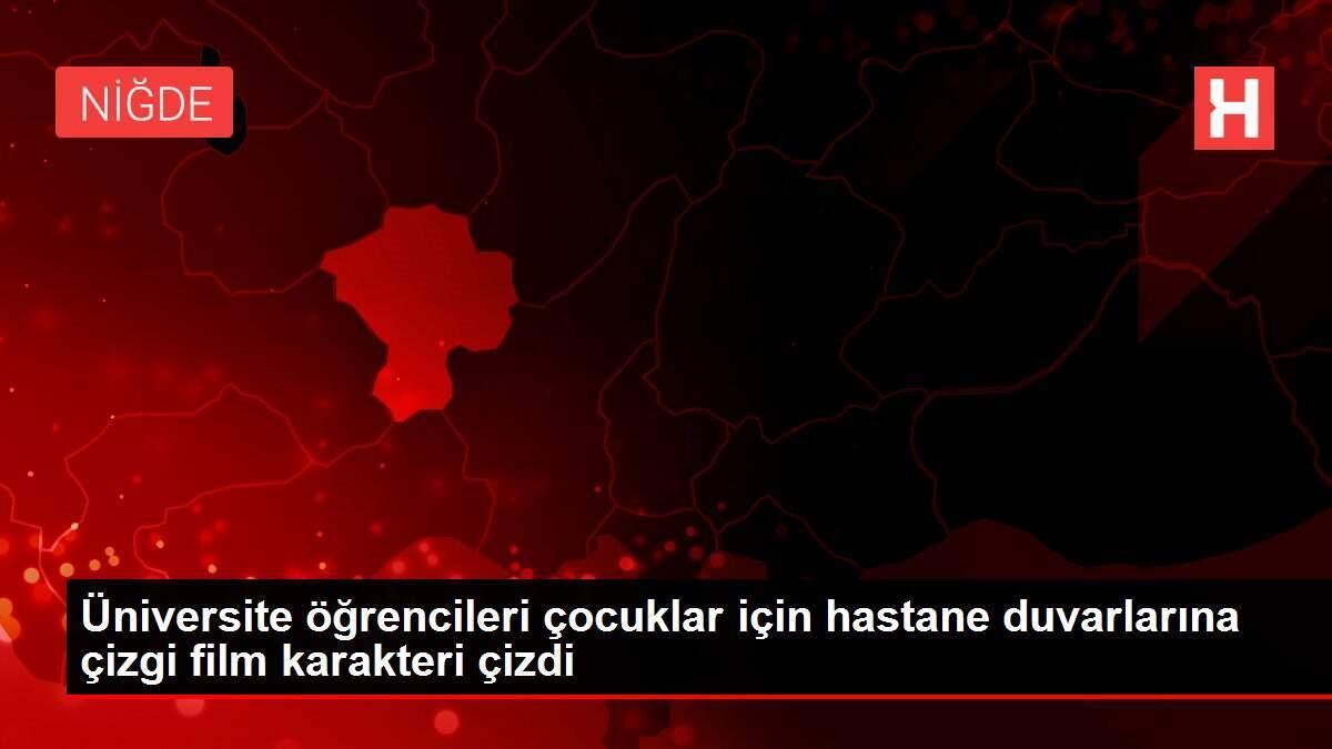 Üniversite öğrencileri çocuklar için hastane duvarlarına çizgi film karakteri çizdi