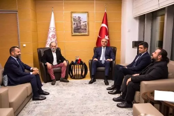 Bakan Ersoy, Haluk Bilginer'i kabul etti Bakan Ersoy, Haluk Bilginer'i kabul etti