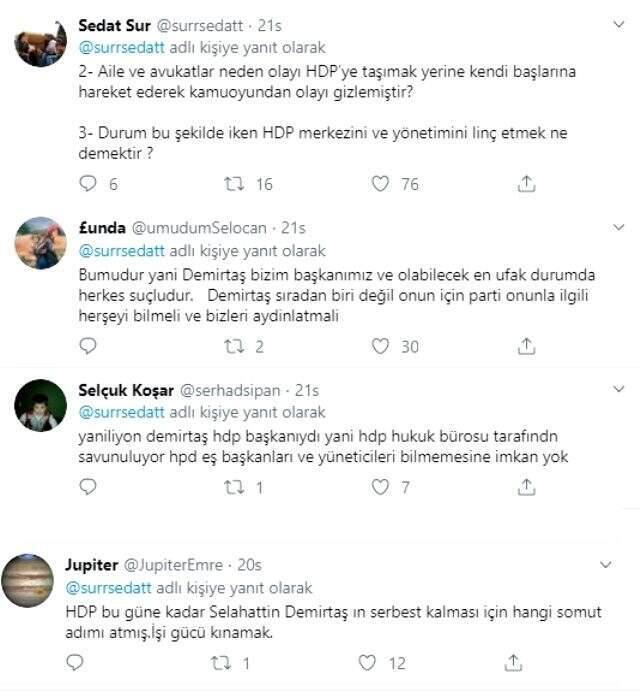Demirtaş'ın rahatsızlığı nedeniyle eleştirilen HDP'den açıklama: Yaşadığı sağlık problemini bizle paylaşmamıştır