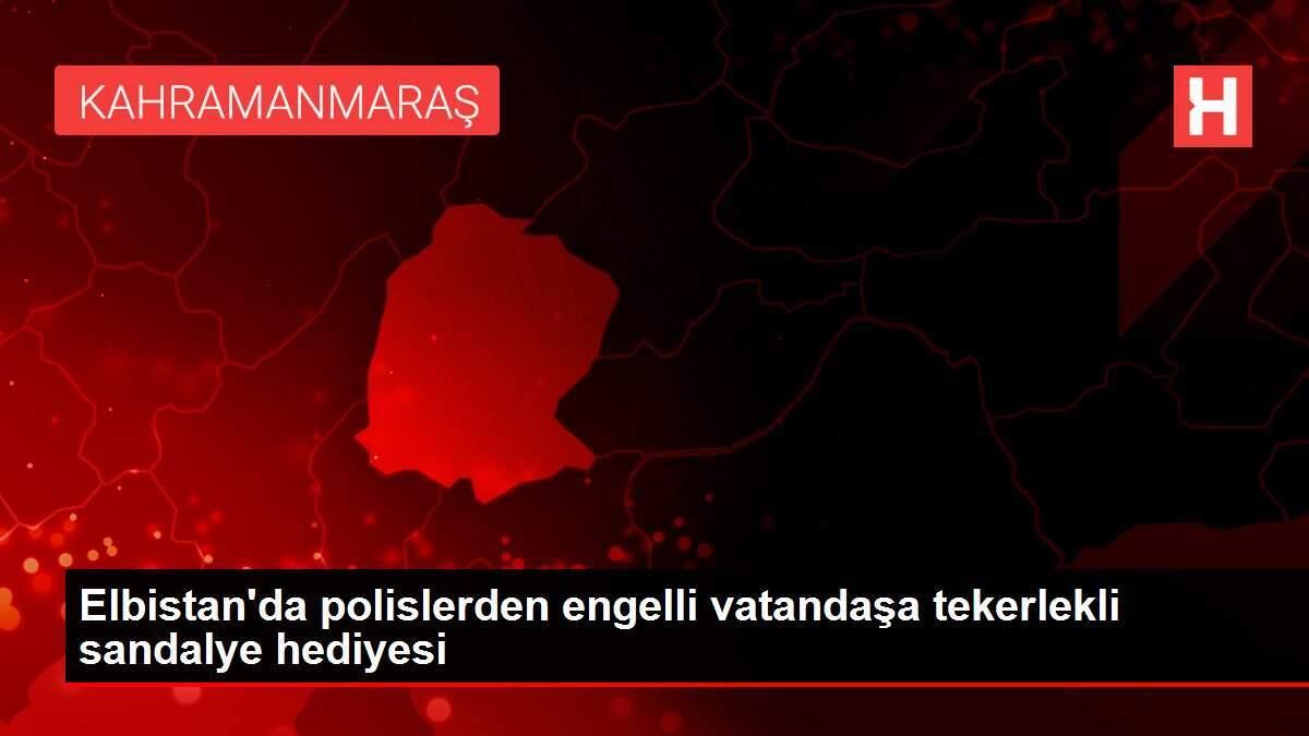 Elbistan'da polislerden engelli vatandaşa tekerlekli sandalye hediyesi