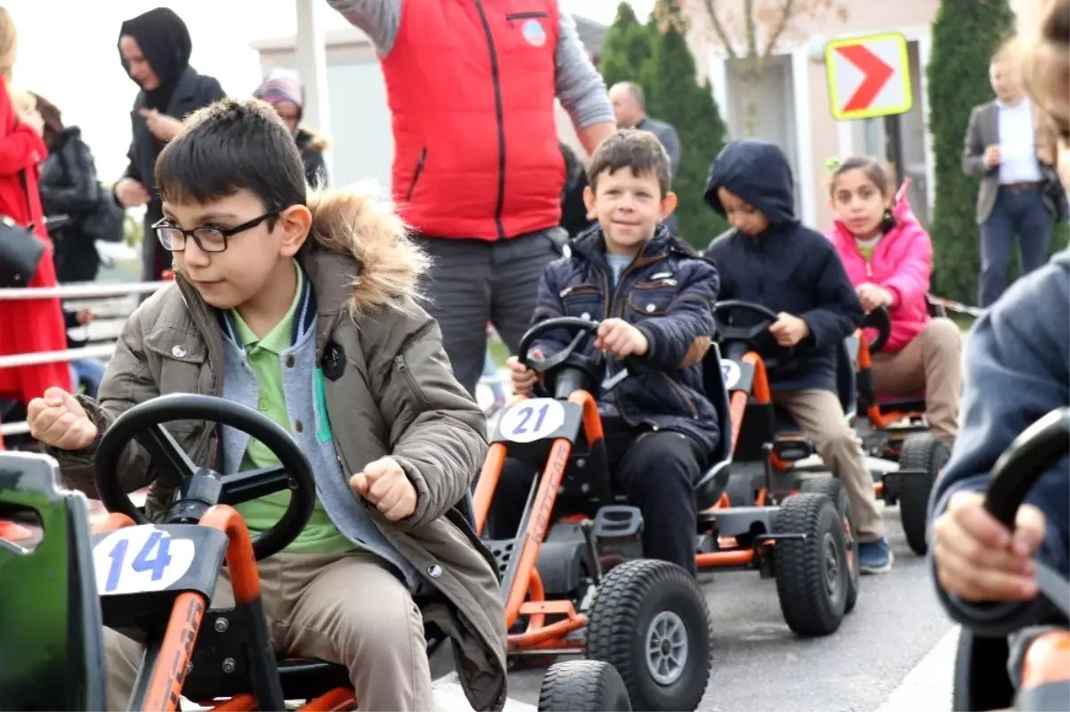 engelli minikler trafik park ta bulustu