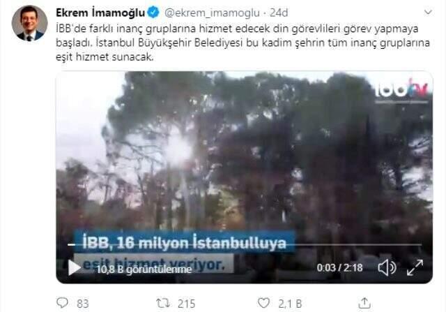 Farklı inançlara mensup 50 din görevlisi İBB'de göreve başladı
