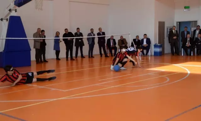 Görme engelliler goalball maç yaptı Görme engelliler goalball maç yaptı