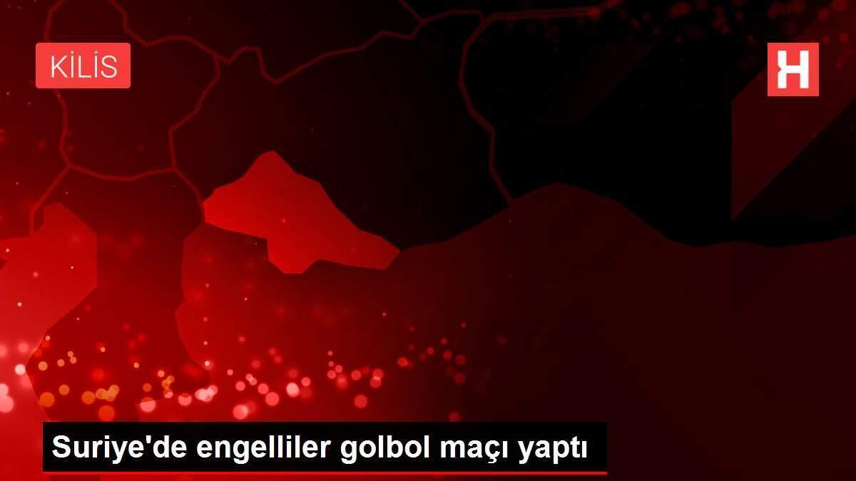 Suriye'de engelliler golbol maçı yaptı