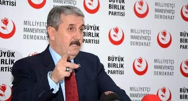 BBP Genel Başkanı Destici, asgari ücretin 2 bin 475 lira olmasını önerdi.