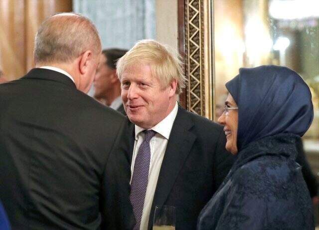 Cumhurbaşkanı Erdoğan, Buckingham Sarayı'nda verilen resepsiyona katıldı