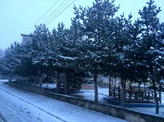 Sivas'ta kar yağışı etkili oluyor Sivas'ta kar yağışı etkili oluyor