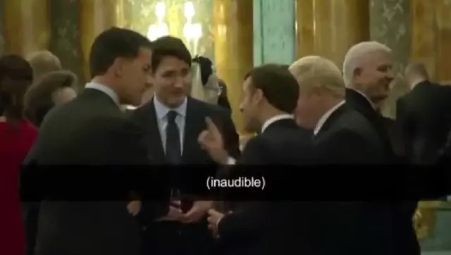 Üç lider, Buckingham Sarayı'nda Trump'ın dedikodusunu yaparken yakalandı Üç lider, Buckingham Sarayı'nda Trump'ın dedikodusunu yaparken yakalandı