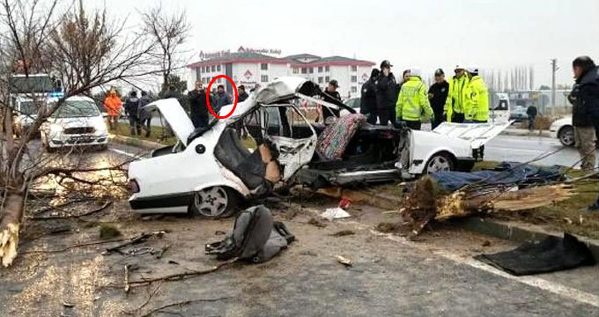 Acılı baba, kaza yerinde temizlik yaparken ölen kişinin oğlu olduğunu öğrendi