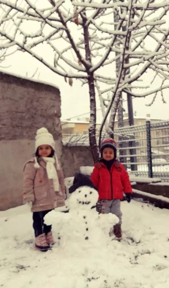 Develi beyaza büründü Develi beyaza büründü