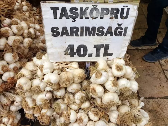 (Özel) Taşköprü sarımsağı, Kastamonu'da 40 liradan alıcı ...