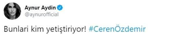 Ünlü isimler, Ceren Özdemir öldürülmesine tepki gösterdi