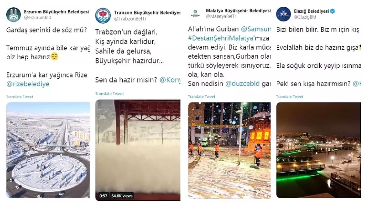 Belediyelerden 'gar, gış, gıyamet' sohbeti: Yüce Rabbim soğuğunu da bize veriy işte nedek ağam