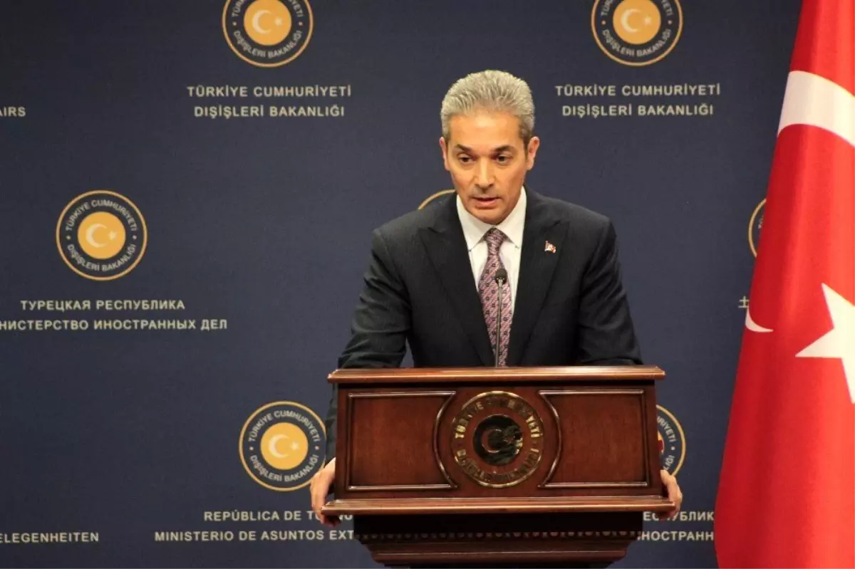 Dışişleri Bakanlığı Sözcüsü Aksoy: 'Güvenli bölge teröristlerden temizlenene kadar Suriye'den...
