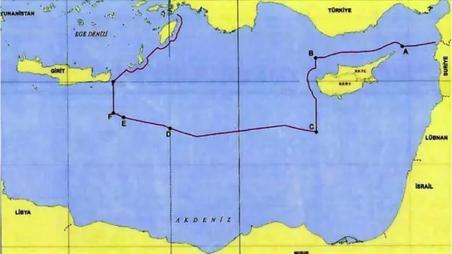 Dışişleri Bakanlığı Türkiye-Libya sınırını gösteren yeni anlaşmanın haritasını paylaştı