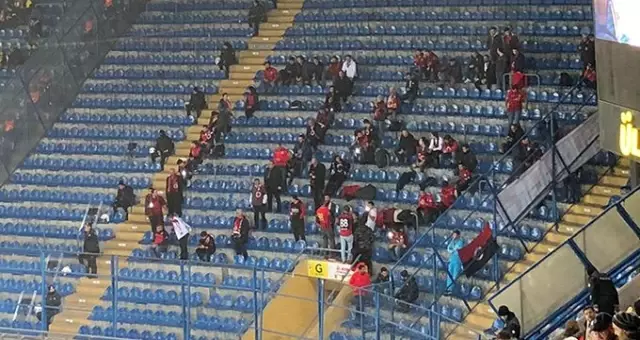 Gençlerbirliği taraftarından ilginç koreografi