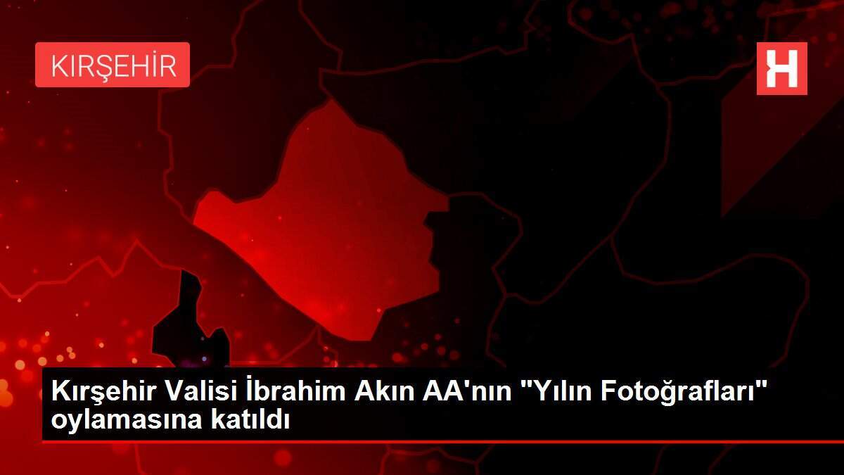 Kırşehir Valisi İbrahim Akın AA'nın 'Yılın Fotoğrafları' oylamasına katıldı