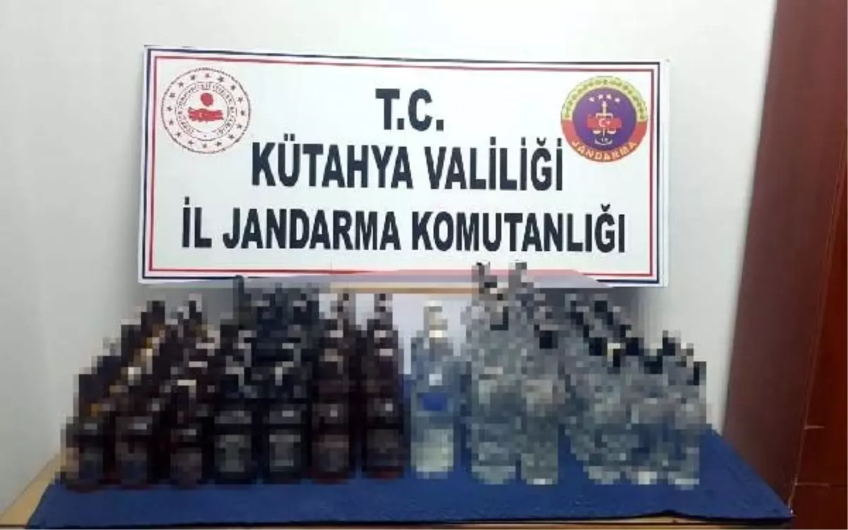 Simav'da 66 şişe sahte içki ele geçirildi