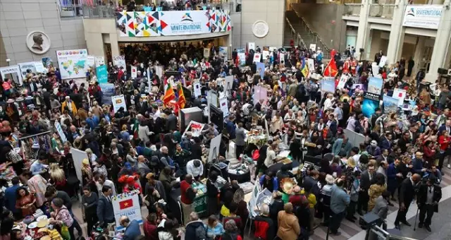 Washinghton'daki uluslararası tanıtım etkinliğinde Amerikalılar, Türk simidi için kuyruğa girdi