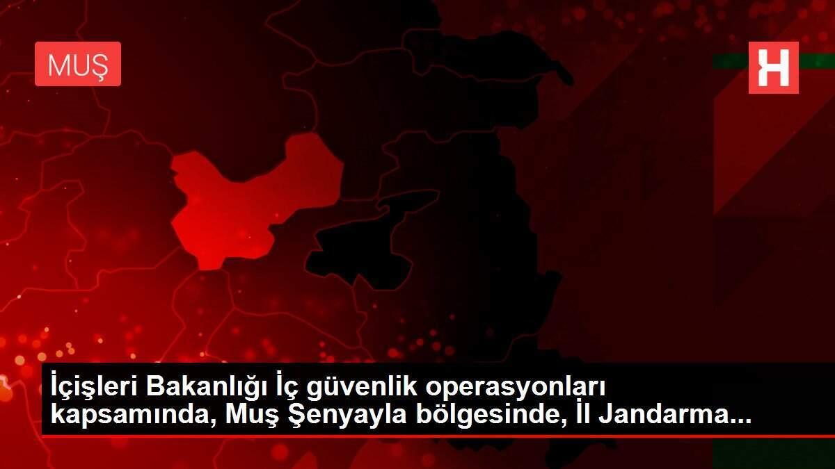 İçişleri Bakanlığı İç güvenlik operasyonları kapsamında, Muş Şenyayla bölgesinde, İl Jandarma...