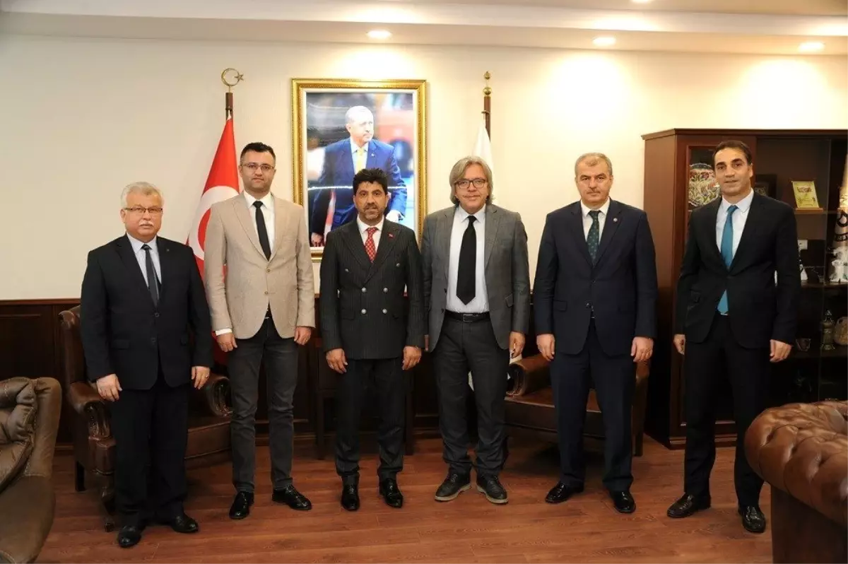 Milli Eğitim Bakanlığı Danışmanlarından Rektör Aldemir'e ziyaret