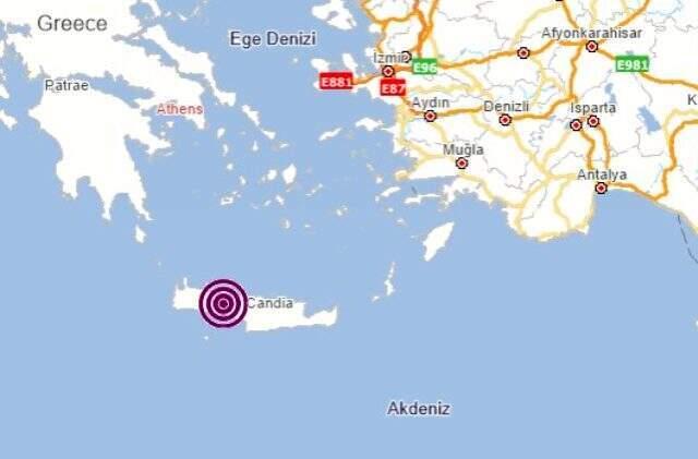 Son dakika: Yunanistan'da Rethymnon'da 4,3 büyüklüğünde deprem meydana geldi