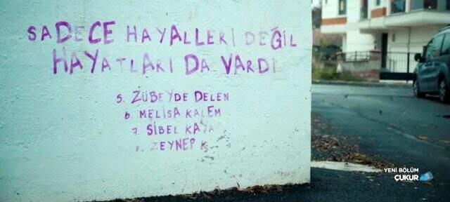 Çukur'da son dönemde artan kadın cinayetlerine dikkat çekildi