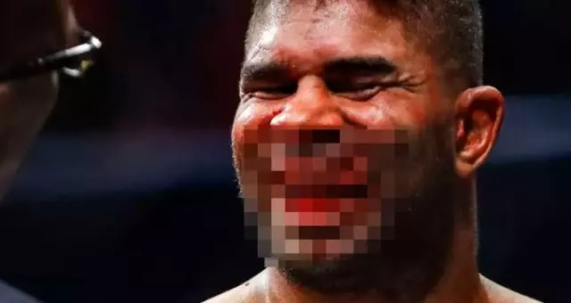 Jairzinho Rozenstruik, Alistair Overeem'in dudağını kopardı