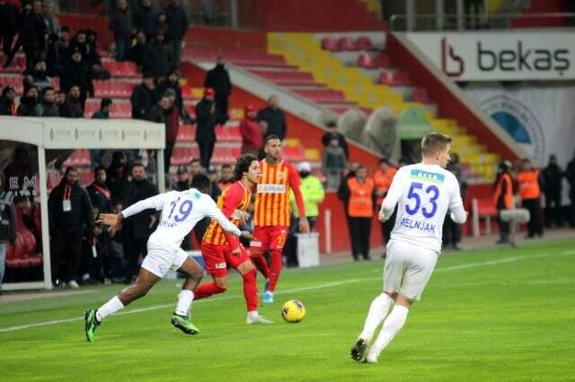 Kayserispor, Çaykur Rizespor'u 1-0 mağlup etti