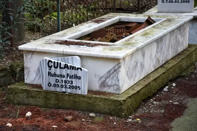 Manisa'da kimliği belirsiz kişiler, mezar taşları ve çeşmeleri kırdı Manisa'da kimliği belirsiz kişiler, mezar taşları ve çeşmeleri kırdı