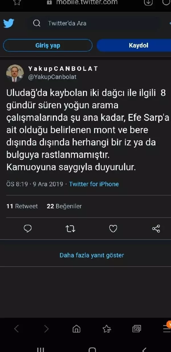 Uludağ'da kaybolan dağcıları arama çalışmaları montun bulunduğu bölgede yoğunlaştı (4)