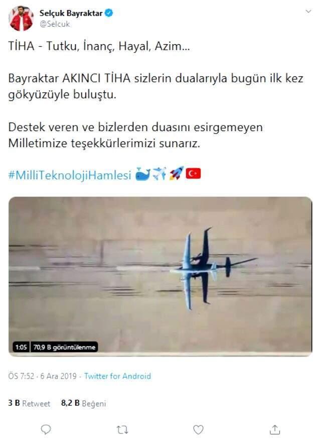 Cumhurbaşkanı Erdoğan, Akıncı TİHA hakkında ilk kez konuştu: İlk test uçuşu başarılı geçti