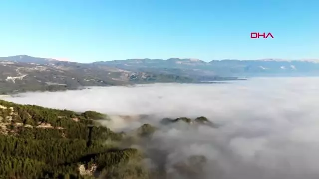 Antalya sis, kasaba ovası'na hayat veriyor Antalya sis, kasaba ovası'na hayat veriyor